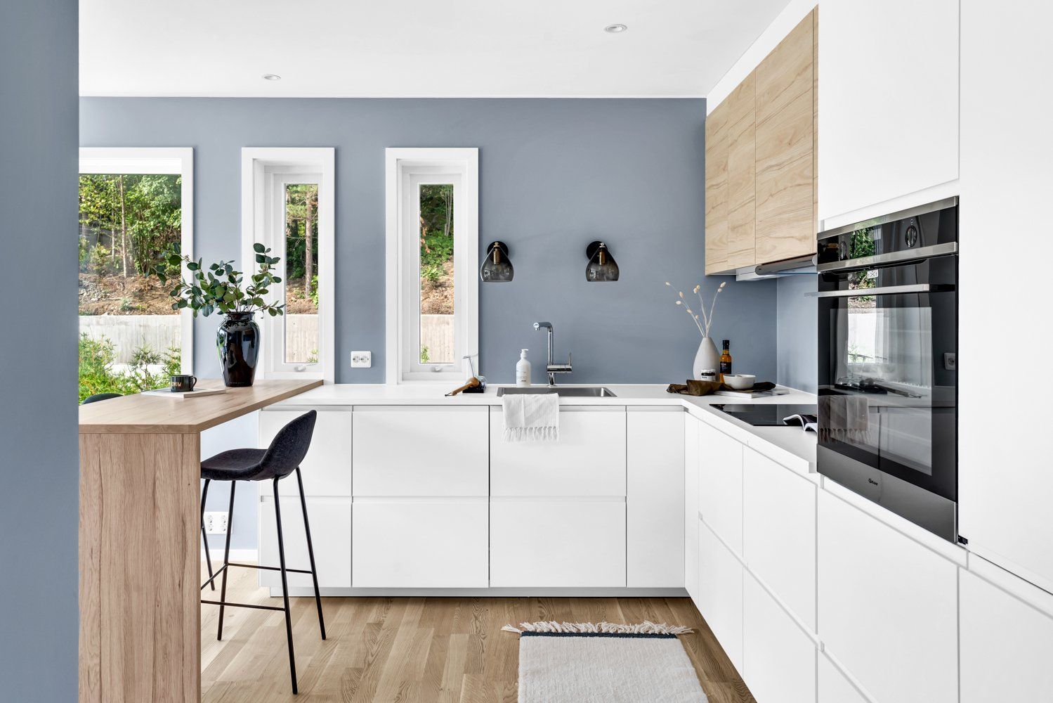 Boligfoto av innredet stue