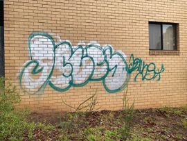 Graffiti Removal - Before