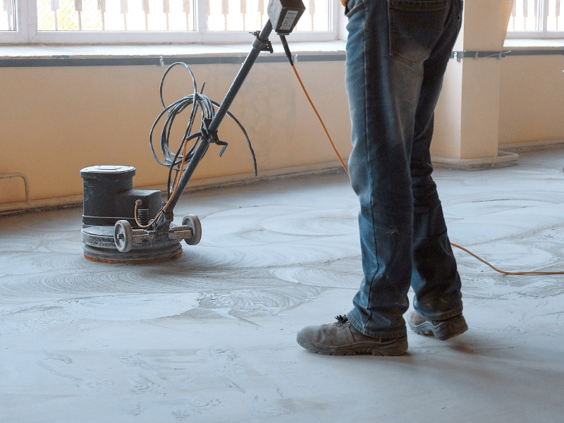 concrete parking lot in Port St Lucie