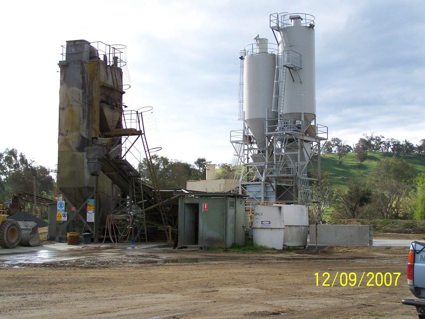 A Truck Is Parked in Front of A Concrete Plant — Magnum Steel In Crestwood, NSW