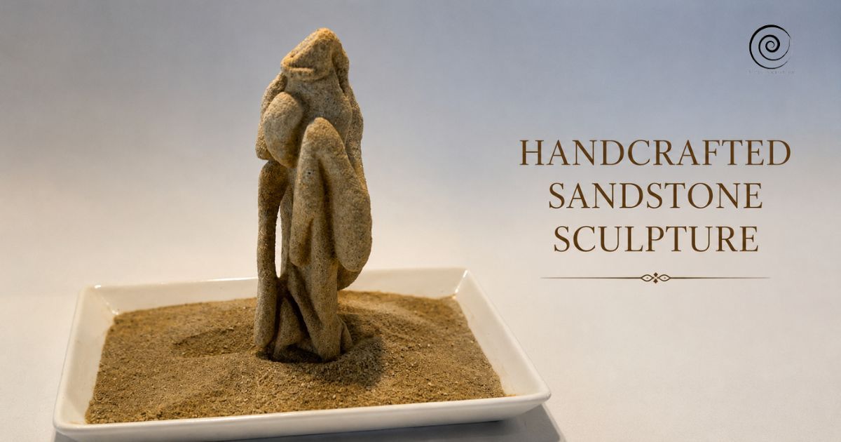 handcrafted sandstone sculpture