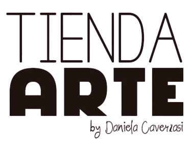Logotipo de Tienda Arte, texto negro sobre fondo blanco.
