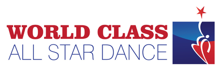 A logo for world class all star dance