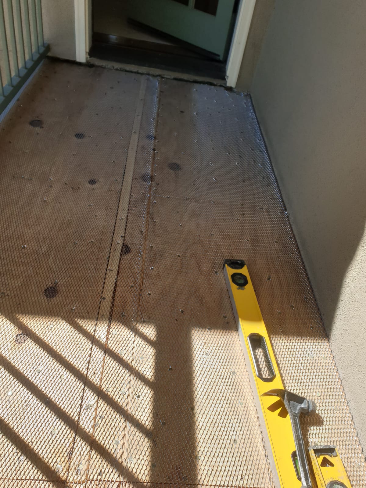 Construction Tools On The Floor — Glendale, CA — American Decking & Waterproofing Company