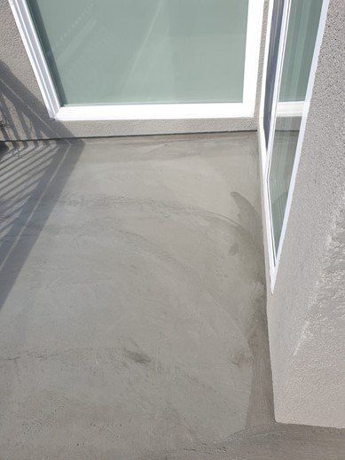 Waterproof base coat for a balcony patio  in Los Angels, CA 90025