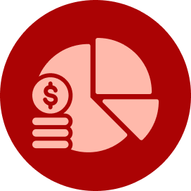 A dark red wrench and screwdriver crossed over each other inside a light red circle.