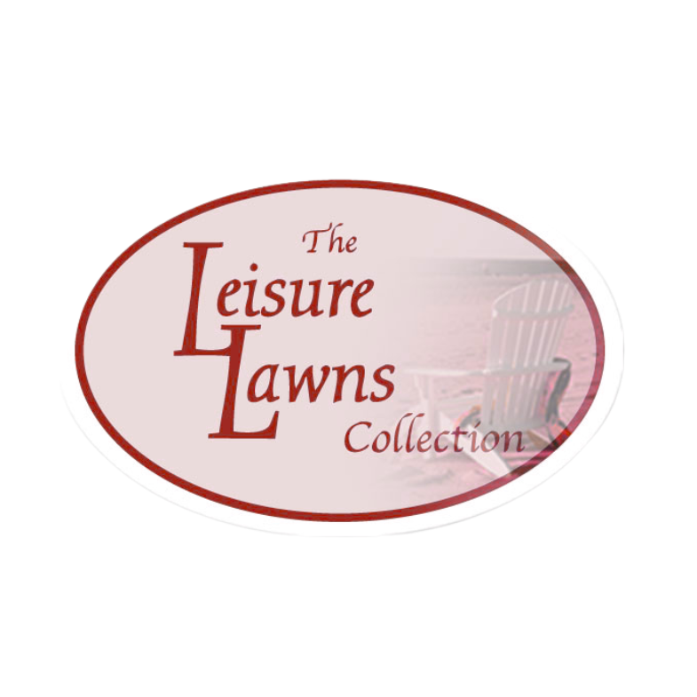 Oval logo with a maroon border and text