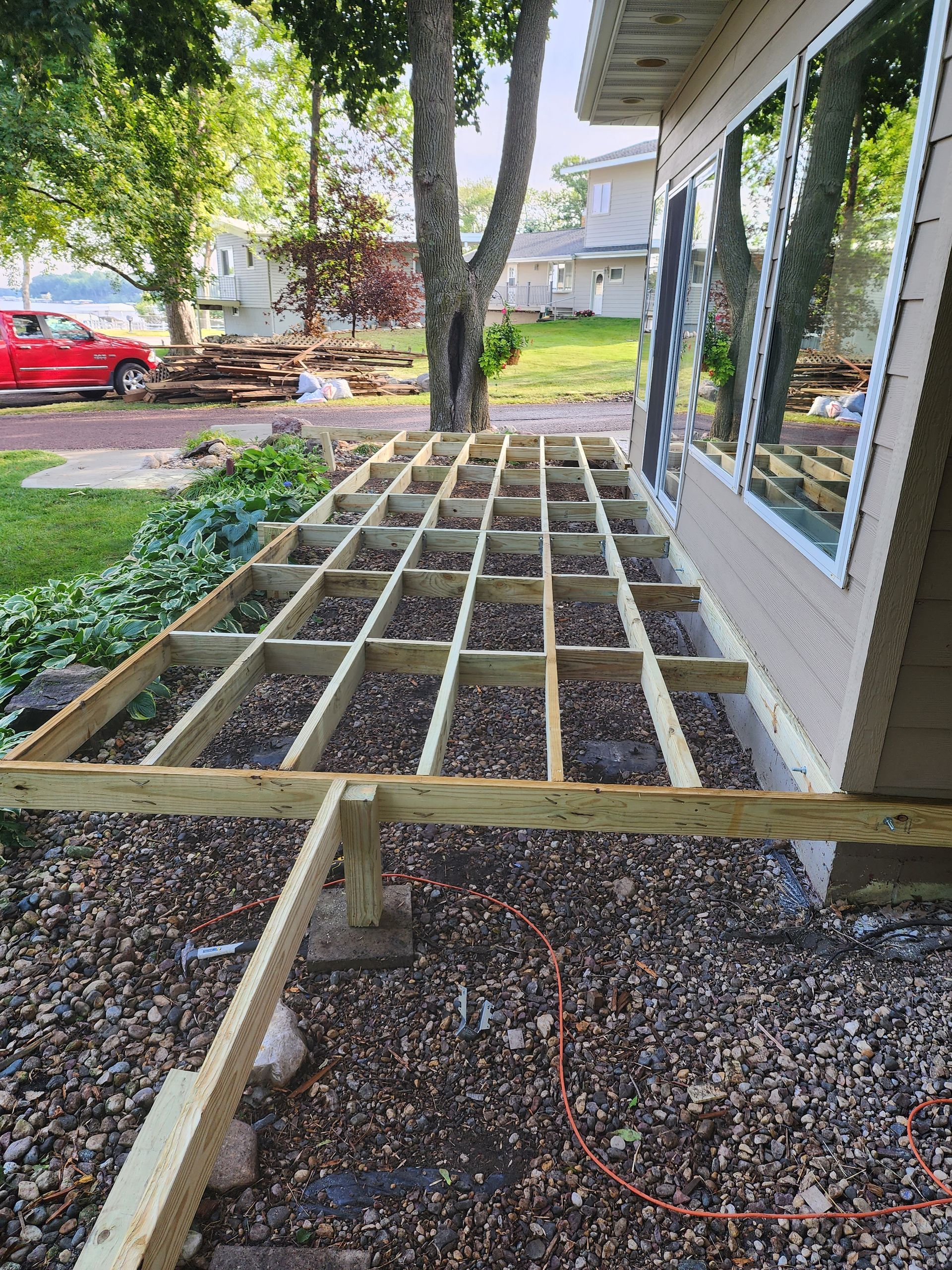 Installation Of Wood Deck — Spirit Lake, IA — Luke's Construction