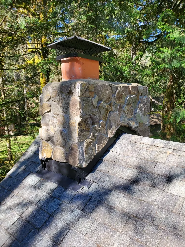 Chimney crown installation in Portland, OR Chimney crown installation in Portland, OR