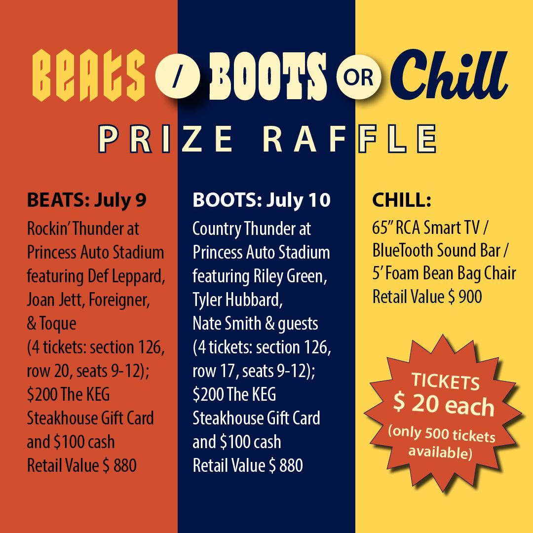 Beats, Boots or Chill Raffle