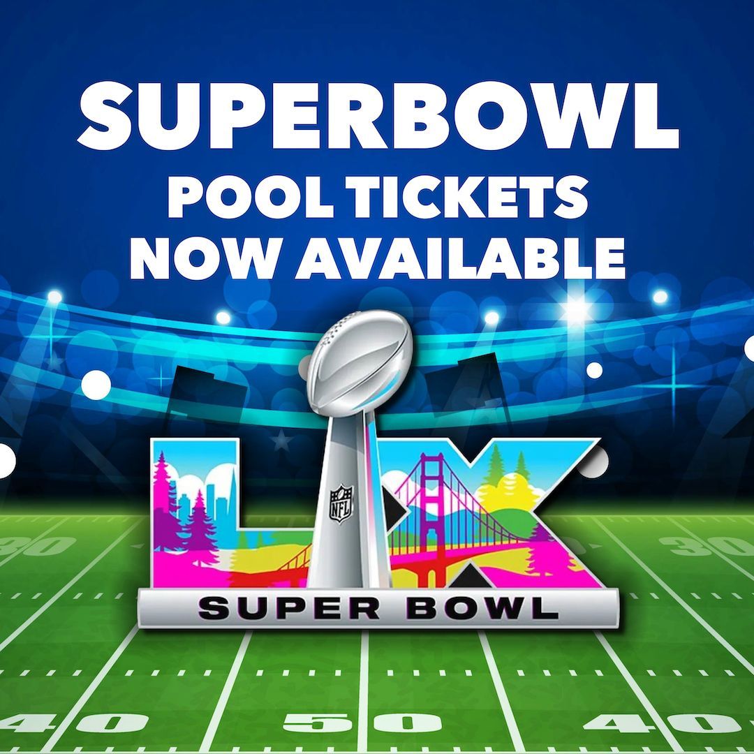 Superbowl Pool Tickets on Sale graphic