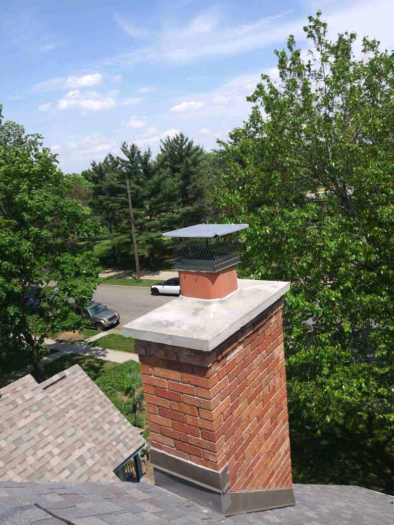 after image of repaired chimney