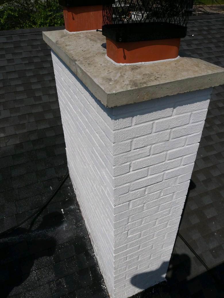 after image of white chimney