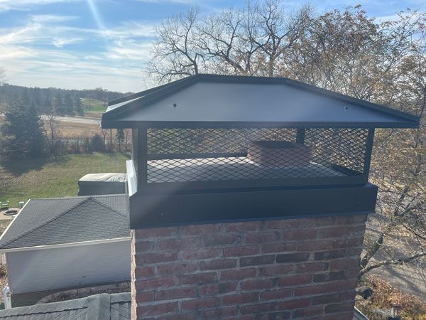 closeup of chimney after