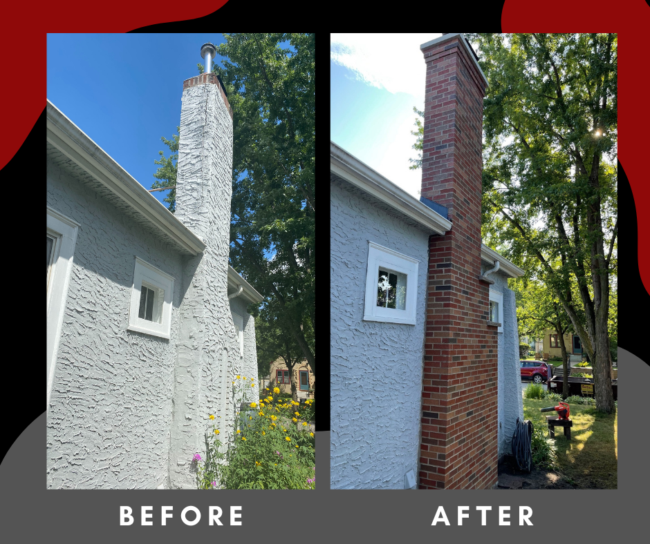 Chimney sweeps doing chimney inspection and cleaning in Edina, MN.