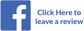 A facebook logo with the words `` click here to leave a review '' below it.