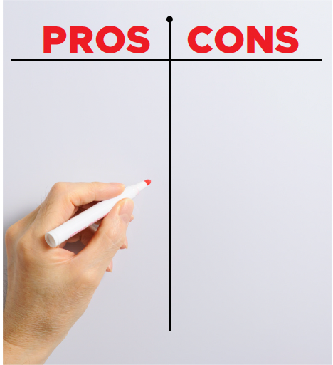 Hand holding a red marker, drawing a vertical line to separate 