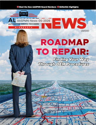 Cover of ASN News: person on road map under title “Roadmap to Repair” and subtitle about OID procedures