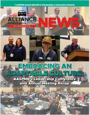 Alliance News cover on adapting to culture, with conference photos and large red title text