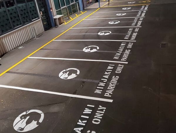 Stencil Road Marking | Stencils NZ - Hanover Linemarking