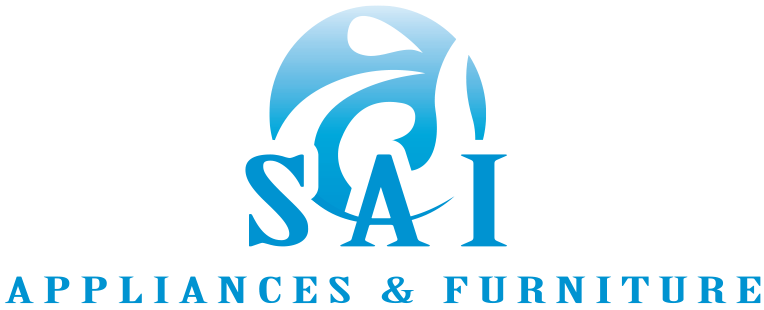 Logo for SAI Appliances & Furniture: Blue oval with stylized
