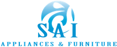 Logo for SAI Appliances & Furniture: Blue oval with stylized