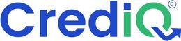 Logo of CrediQ in blue and green with a curved arrow.