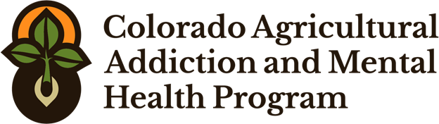 The colorado agricultural addiction and mental health program logo