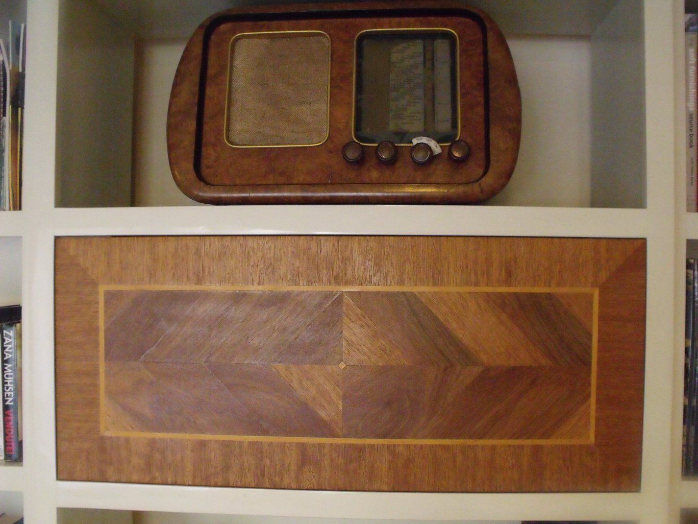 A Wooden Shelf with A Radio on Top of It — Simonetto'S Cabinets & Joinery in Caloundra, QLD