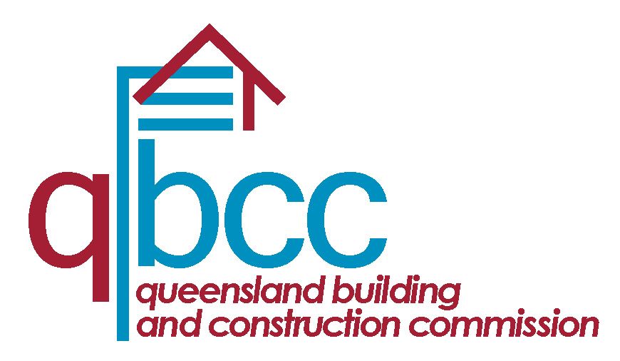 The logo for the queensland building and construction commission.