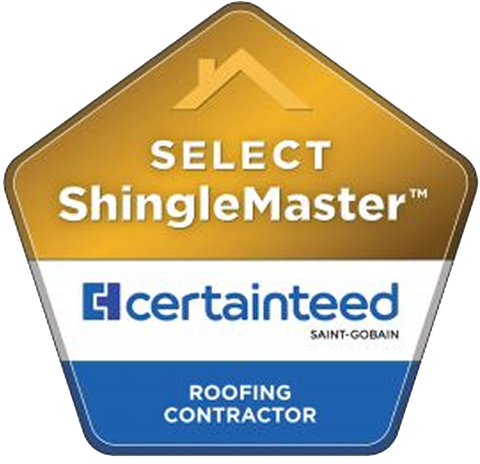 The master craftsman logo is a roofing contractor.