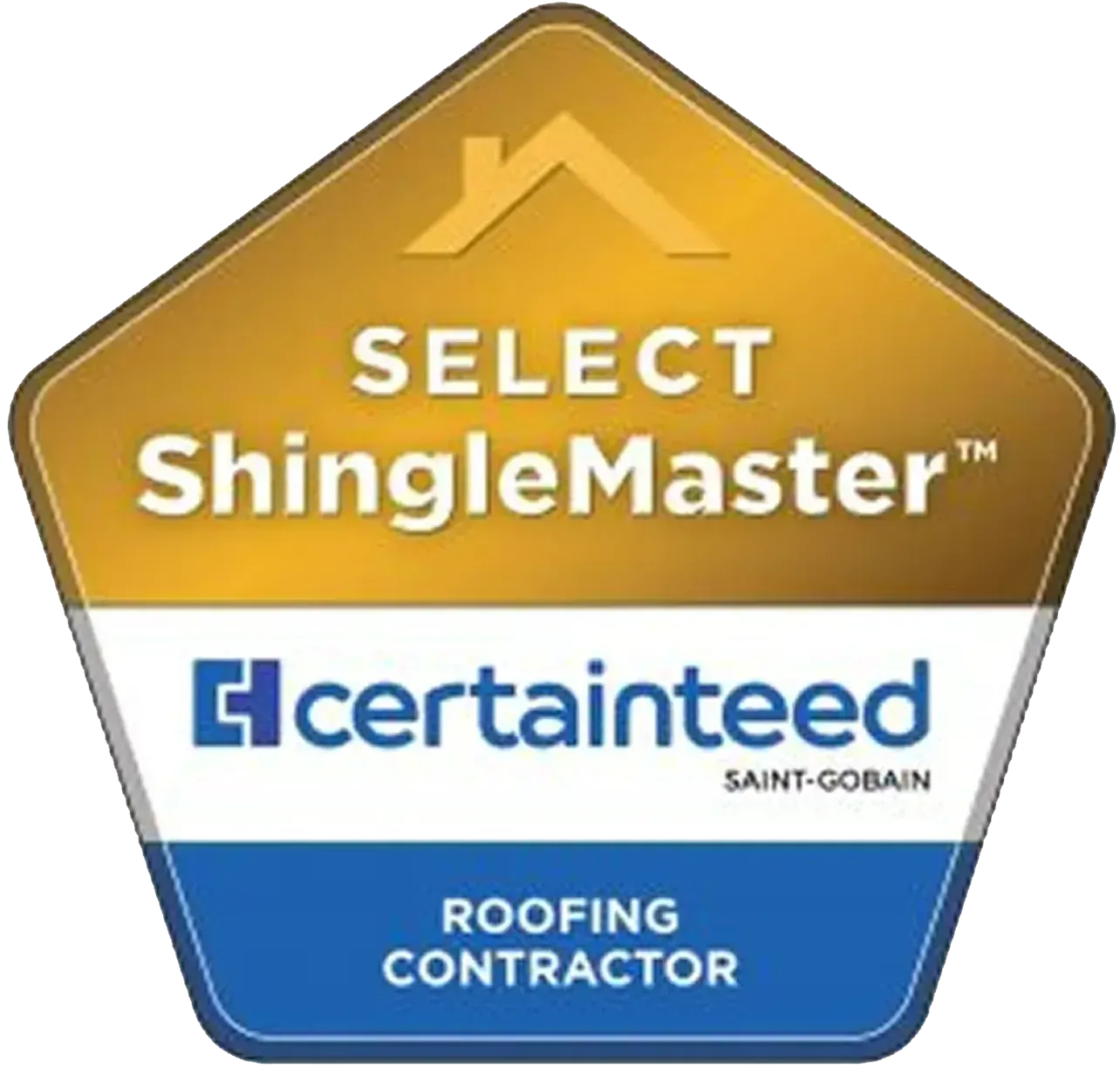 The master craftsman logo is a roofing contractor.
