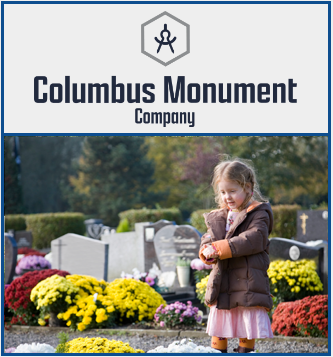 Columbus Monument Company Logo and image of Bench Memorials