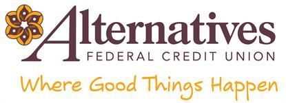 The logo for alternatives federal credit union where good things happen.