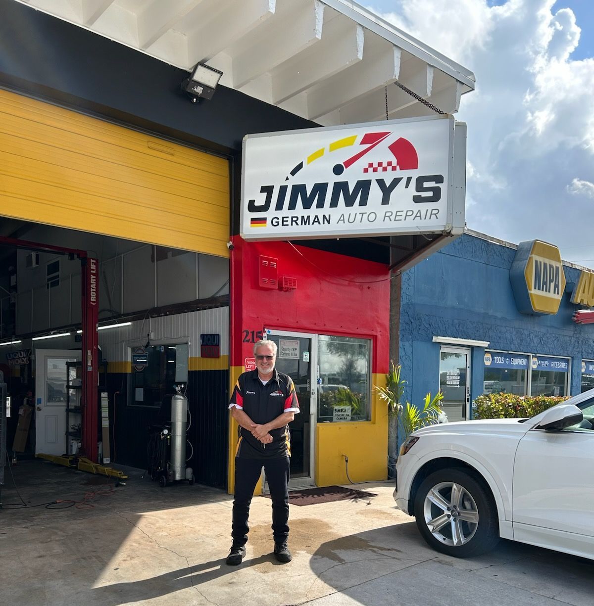 shop front auto mechanic garage - Jimmy's German Auto Repair