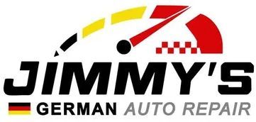 Jimmy 's german auto repair logo on a white background - Jimmy's German Auto Repair