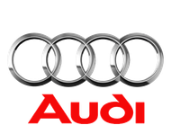 The audi logo is shown on a white background - Jimmy's German Auto Repair