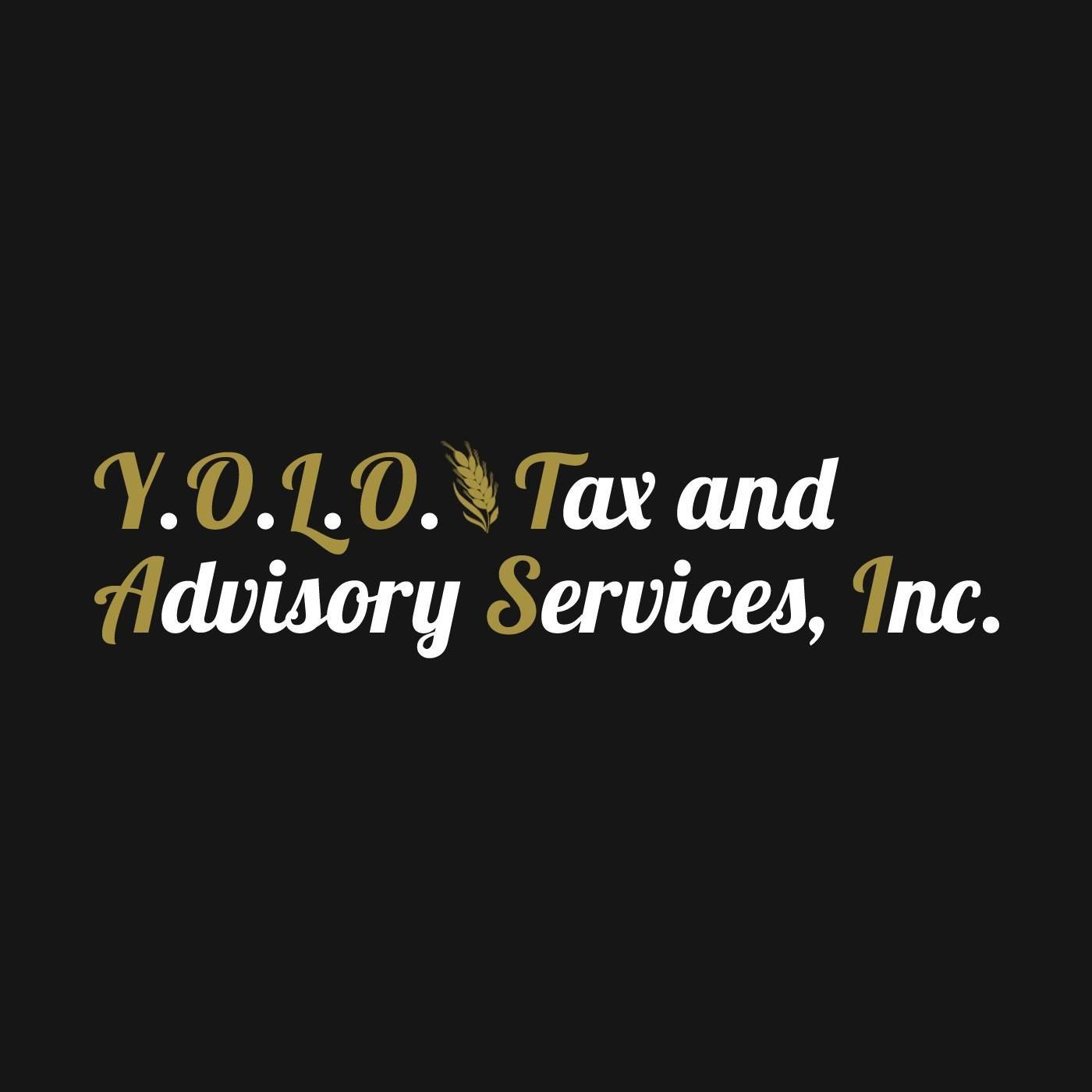 a logo for y.o.l.o. tax and advisory services inc.