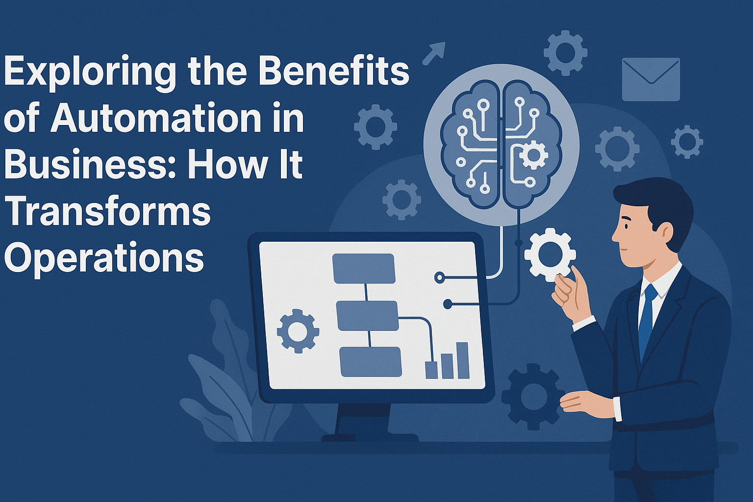 Infographic on the benefits of automation for business.
