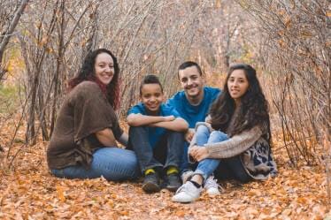 Family Sitting on the Ground - Photography in Colorado Springs, CO