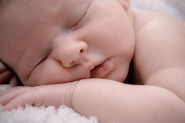 Closeup Face of a Sleeping Baby - Photography in Colorado Springs, CO