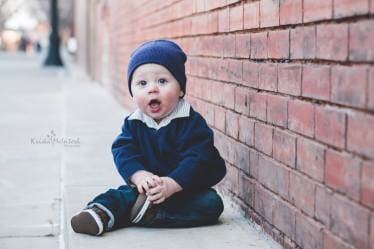 Baby on Sidewalk - Photography in Colorado Springs, CO