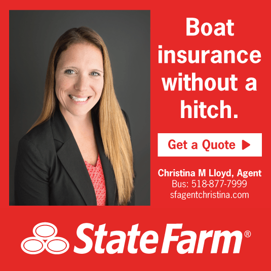an advertisement for state farm boat insurance without a hitch