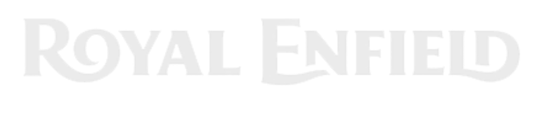 Logotipo ROYAL ENFIELD em cinza claro sobre fundo branco.