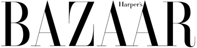 Harper's Bazaar logo in black font on white background.