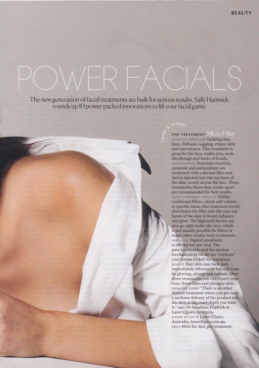 Woman's back in white shirt; text 