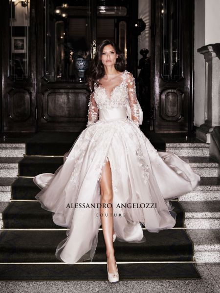 abito da sposa in tulle