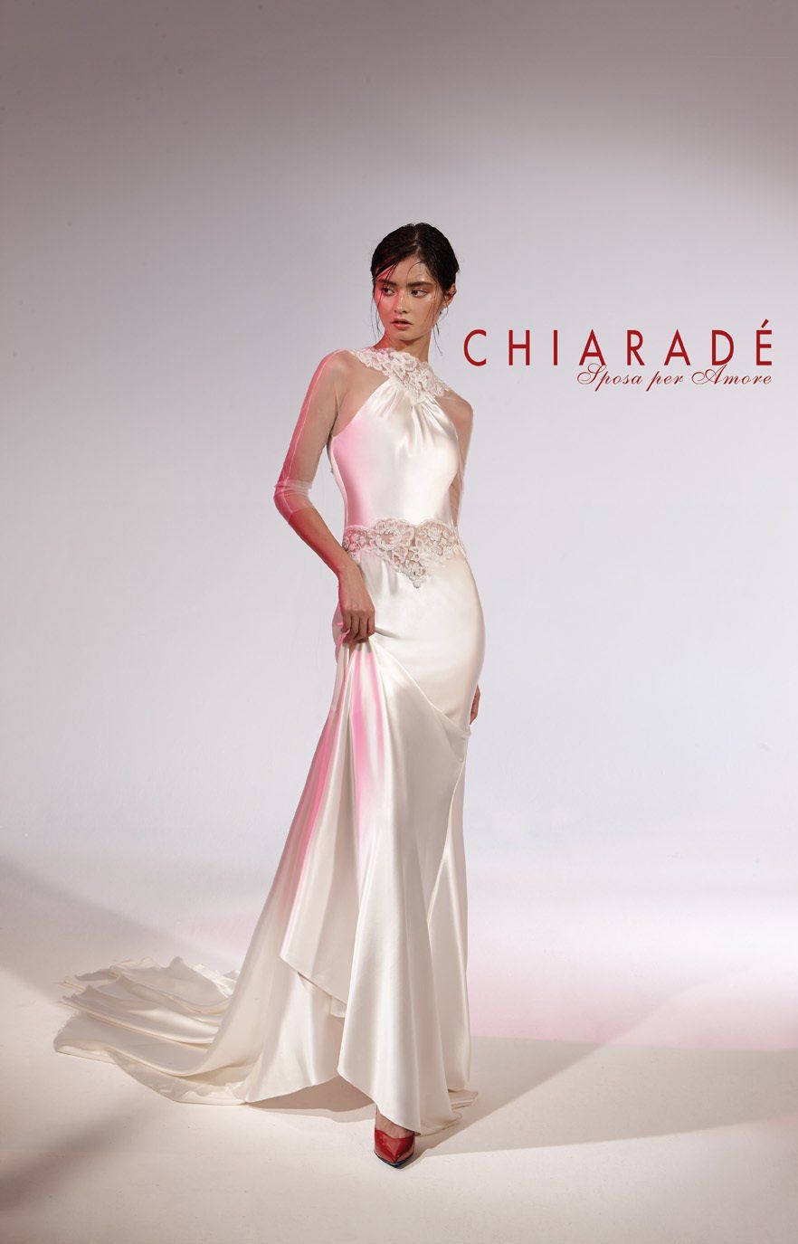 abito da sposa in raso