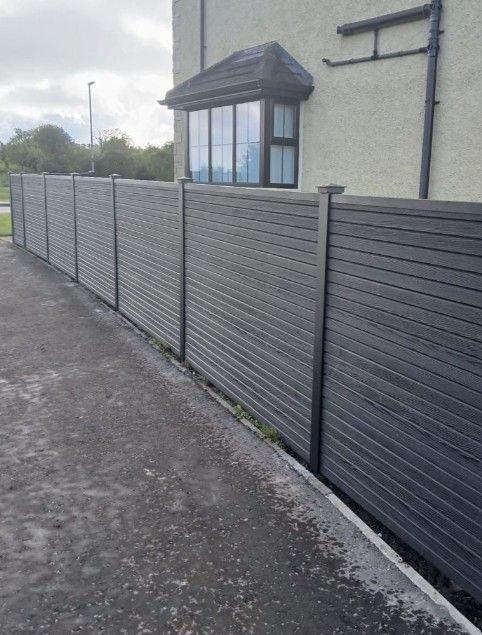 anthracite grey composite fencing