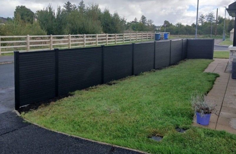 anthracite grey composite fencing